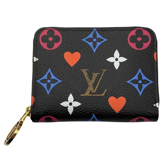 LOUIS VUITTON BLACK MULTI MONOGRAM GAME ON ZIPPY COIN PURSE - Picture 1 of 10